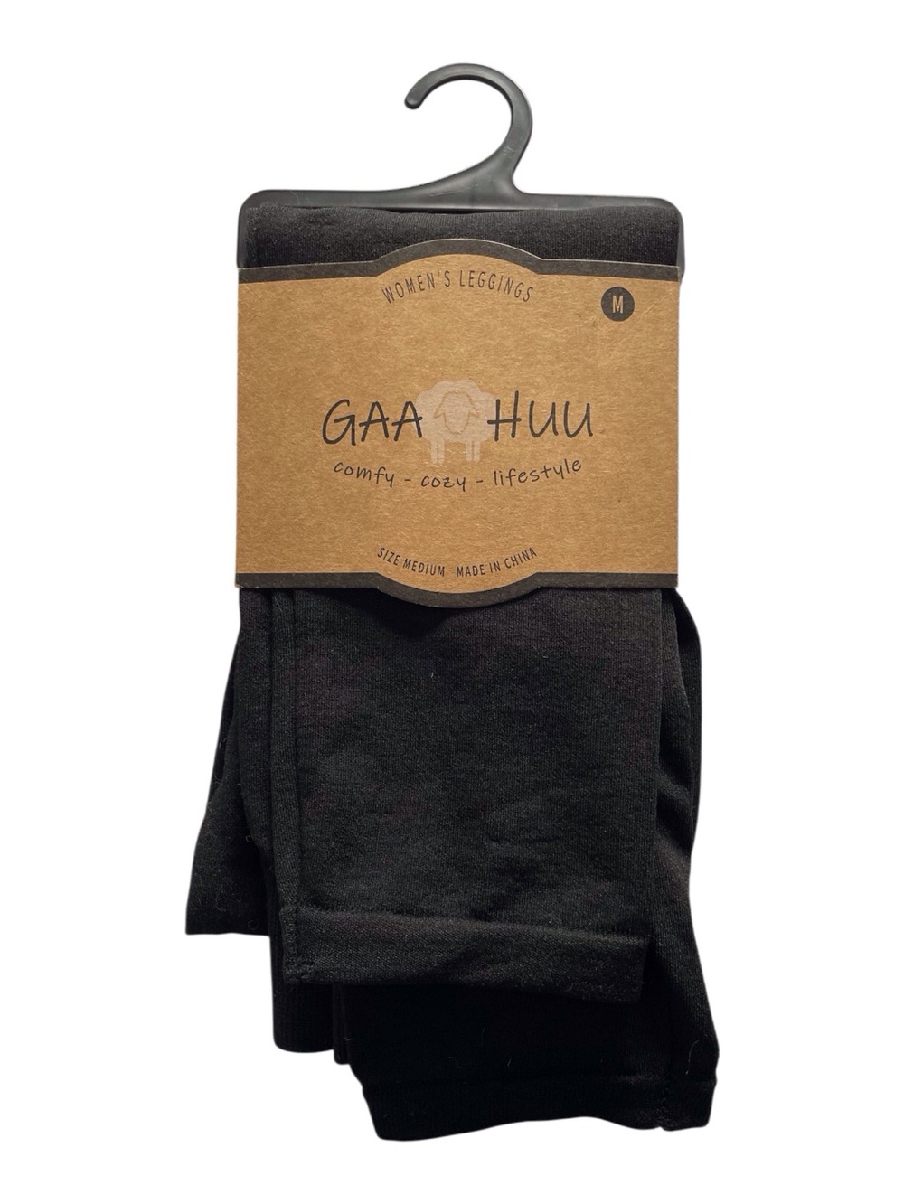 Brand new GAA HUU Women's Black Leggins( M)- Comfy Cozy Lifestyle.